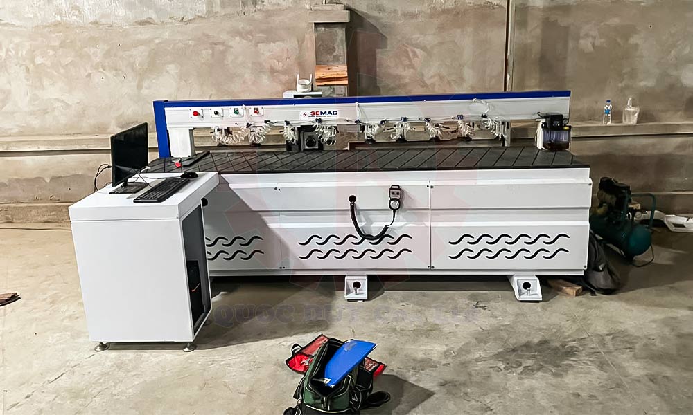 MÁY KHOAN NGANG CNC ĐẦU DÒ LASER - DK 4000 1 Máy khoan ngang laser tại Bình Dương | CNC Nesting Line
