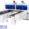 Máy khoan 6 mặt 2 đầu bàn đôi thay dao tự động | cnc nesting line
