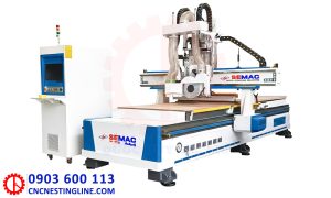 Máy phay CNC 1 đầu thay dao lưỡi cưa | Quốc Duy