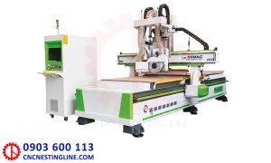 Máy phay cnc 1 đầu thay dao + lưỡi cưa