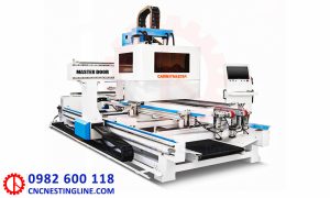 Máy phay khoan CNC làm cửa full option | cnc nesting line