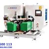 Máy phay mộng ván sàn xương cá 2 đầu | cnc nesting line