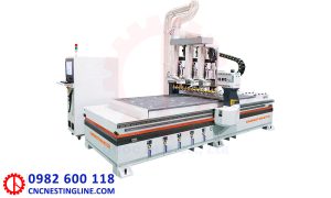Máy CNC 3 đầu độc lập thay dao tự động
