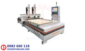 Máy CNC 1325 2 đầu độc lập thay dao | cnc nesting line