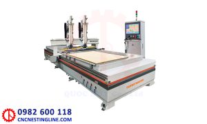 Máy cnc 2 đầu 2 bàn 1m5x2m5 thay dao tự động