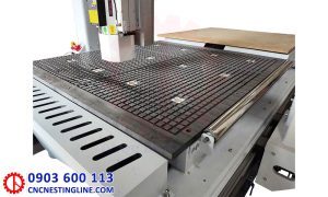 Bàn hút chân không CNC 1 đầu 12 dao | cnc nesting line