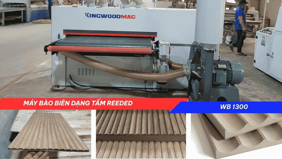 Máy bào biên dạng tấm reeded | Quốc Duy