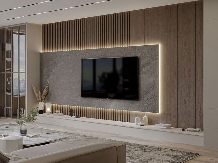 Ứng dụng vách tivi lam sóng | Quốc Duy