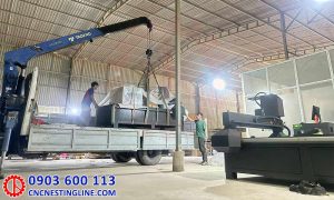 Bàn giao máy CNC 1 đầu 1325 tại Đồng Nai
