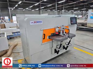 MÁY PHAY MỘNG DƯƠNG 2 BÀN 1 ĐẦU - SMHF 140 5 Mua máy đánh mộng CNC 1 đầu | Quốc Duy