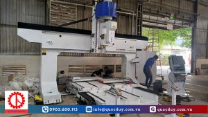 Lắp đặt máy CNC 3D 5 trục gỗ tại Bình Dương