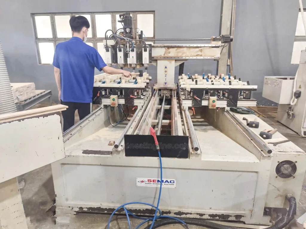 Máy đục mộng CNC 4 đầu tại Hố Nai | Quốc Duy